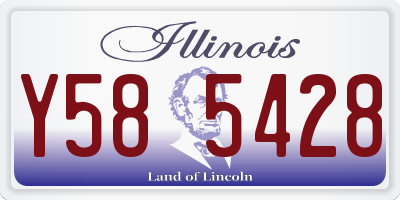 IL license plate Y585428