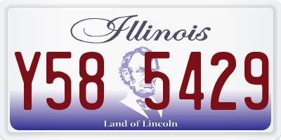 IL license plate Y585429