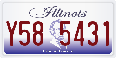 IL license plate Y585431