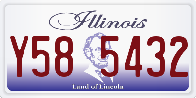 IL license plate Y585432