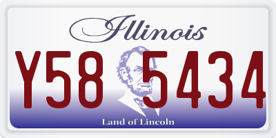IL license plate Y585434