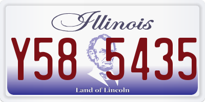 IL license plate Y585435