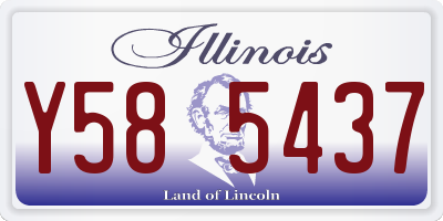 IL license plate Y585437