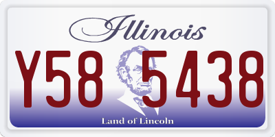 IL license plate Y585438