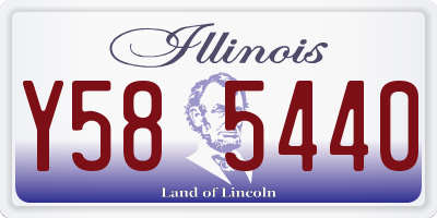 IL license plate Y585440