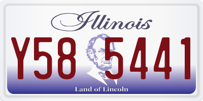 IL license plate Y585441