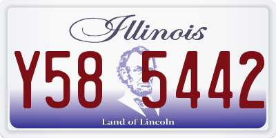 IL license plate Y585442
