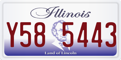 IL license plate Y585443