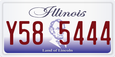 IL license plate Y585444