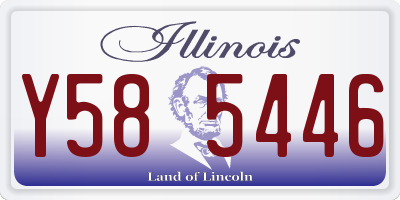 IL license plate Y585446