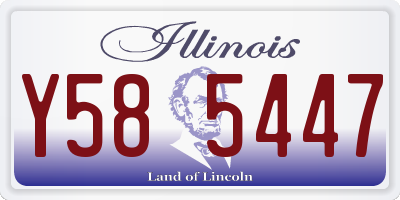 IL license plate Y585447