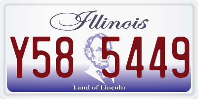 IL license plate Y585449