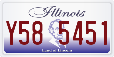 IL license plate Y585451