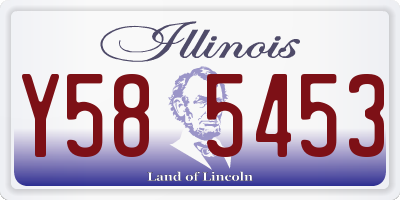IL license plate Y585453