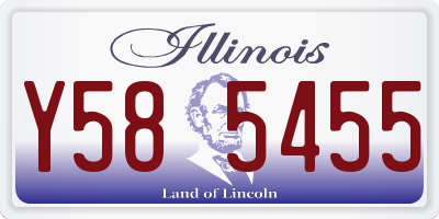 IL license plate Y585455