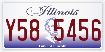 IL license plate Y585456