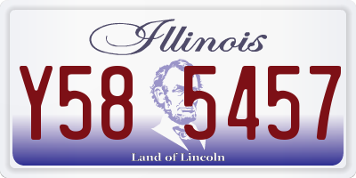 IL license plate Y585457