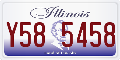 IL license plate Y585458