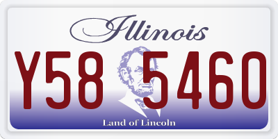IL license plate Y585460