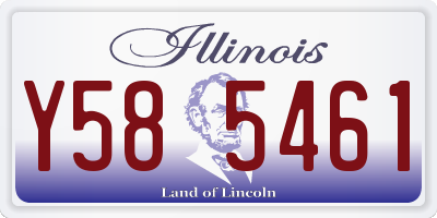 IL license plate Y585461