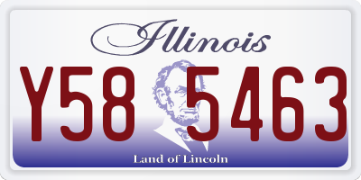 IL license plate Y585463