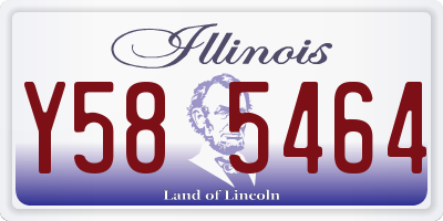 IL license plate Y585464
