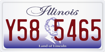 IL license plate Y585465