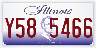 IL license plate Y585466