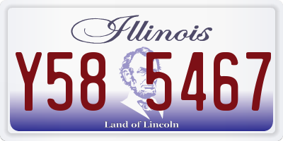 IL license plate Y585467
