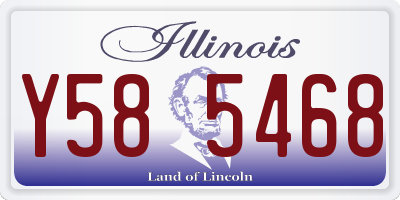 IL license plate Y585468