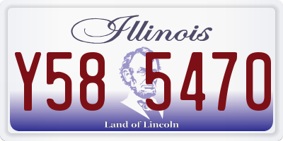 IL license plate Y585470