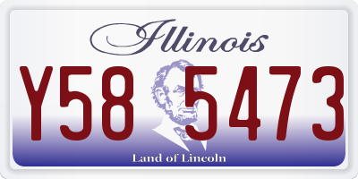 IL license plate Y585473