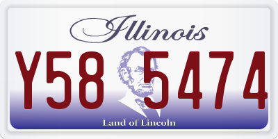 IL license plate Y585474