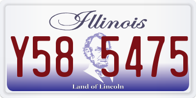 IL license plate Y585475