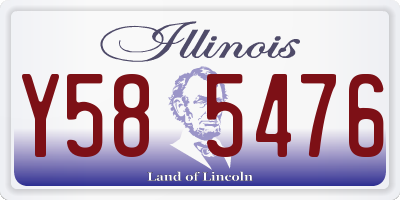 IL license plate Y585476