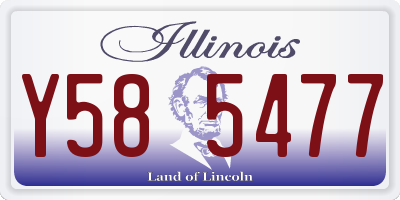 IL license plate Y585477