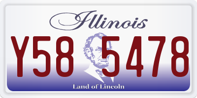 IL license plate Y585478