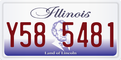 IL license plate Y585481
