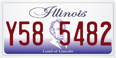 IL license plate Y585482