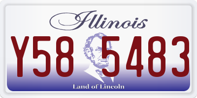 IL license plate Y585483