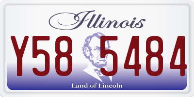 IL license plate Y585484