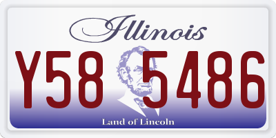 IL license plate Y585486