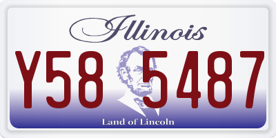 IL license plate Y585487
