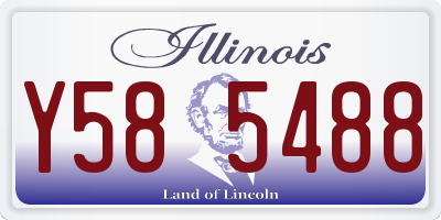 IL license plate Y585488