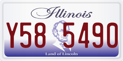 IL license plate Y585490