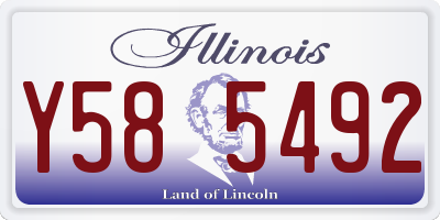 IL license plate Y585492