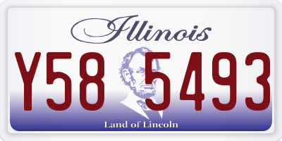 IL license plate Y585493