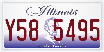 IL license plate Y585495
