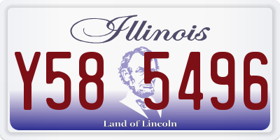 IL license plate Y585496
