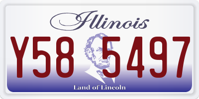 IL license plate Y585497